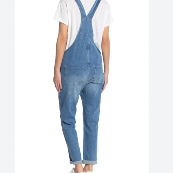 FRAME Le Garcon Crop Boyfriend Overalls Size S - Picture 2 of 6